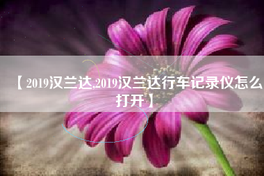 【2019汉兰达,2019汉兰达行车记录仪怎么打开】
