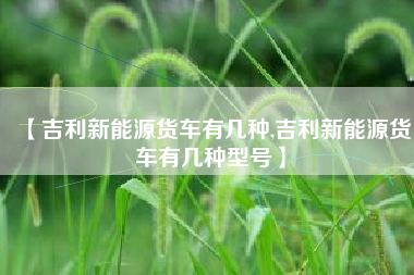 【吉利新能源货车有几种,吉利新能源货车有几种型号】 【吉利新能源货车有几种,吉利新能源货车有几种型号】