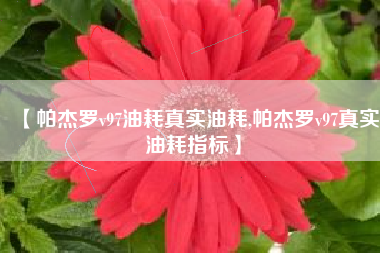 【帕杰罗v97油耗真实油耗,帕杰罗v97真实油耗指标】