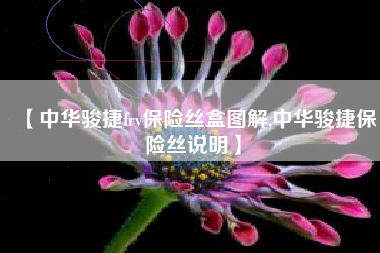 【中华骏捷frv保险丝盒图解,中华骏捷保险丝说明】 【中华骏捷frv保险丝盒图解,中华骏捷保险丝说明】