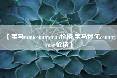 【宝马minicountryman价格,宝马迷你countryman价格】
