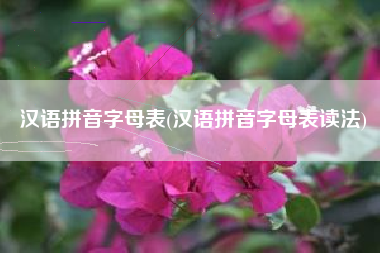 汉语拼音字母表(汉语拼音字母表读法)
