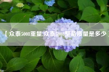 【众泰5008重量,众泰5008整备质量是多少】