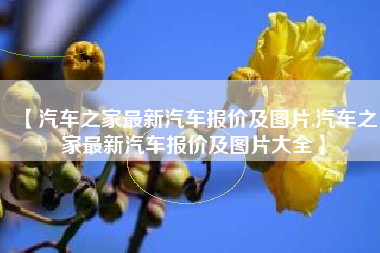 【汽车之家最新汽车报价及图片,汽车之家最新汽车报价及图片大全】